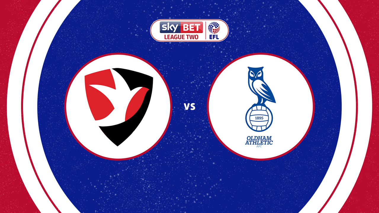 Cheltenham Town vs Oldham Athletic poster