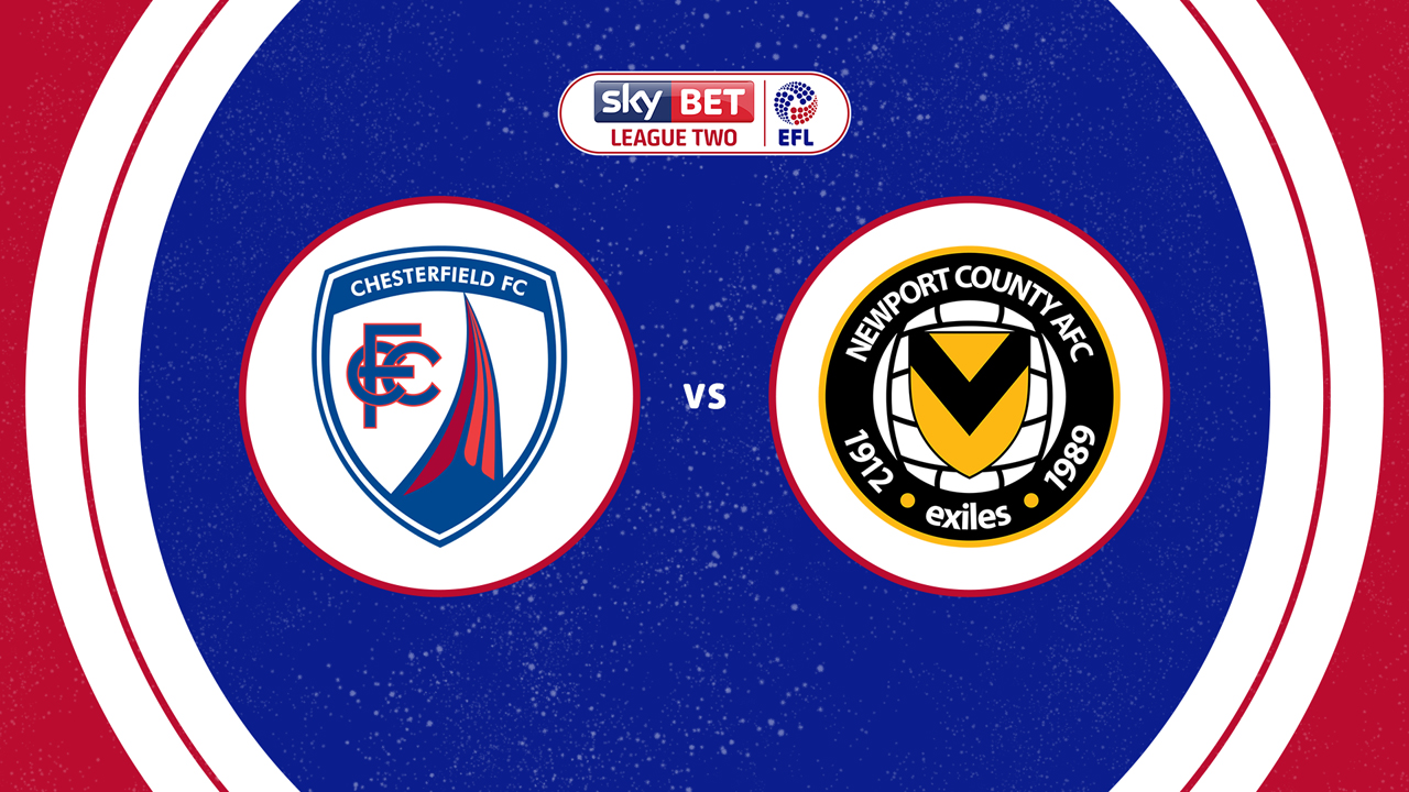 Chesterfield vs Newport County poster Chesterfield vs Newport County poster