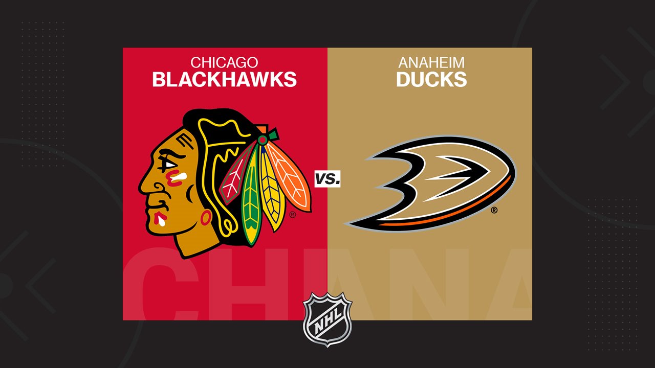Chicago Blackhawks vs Anaheim Ducks poster