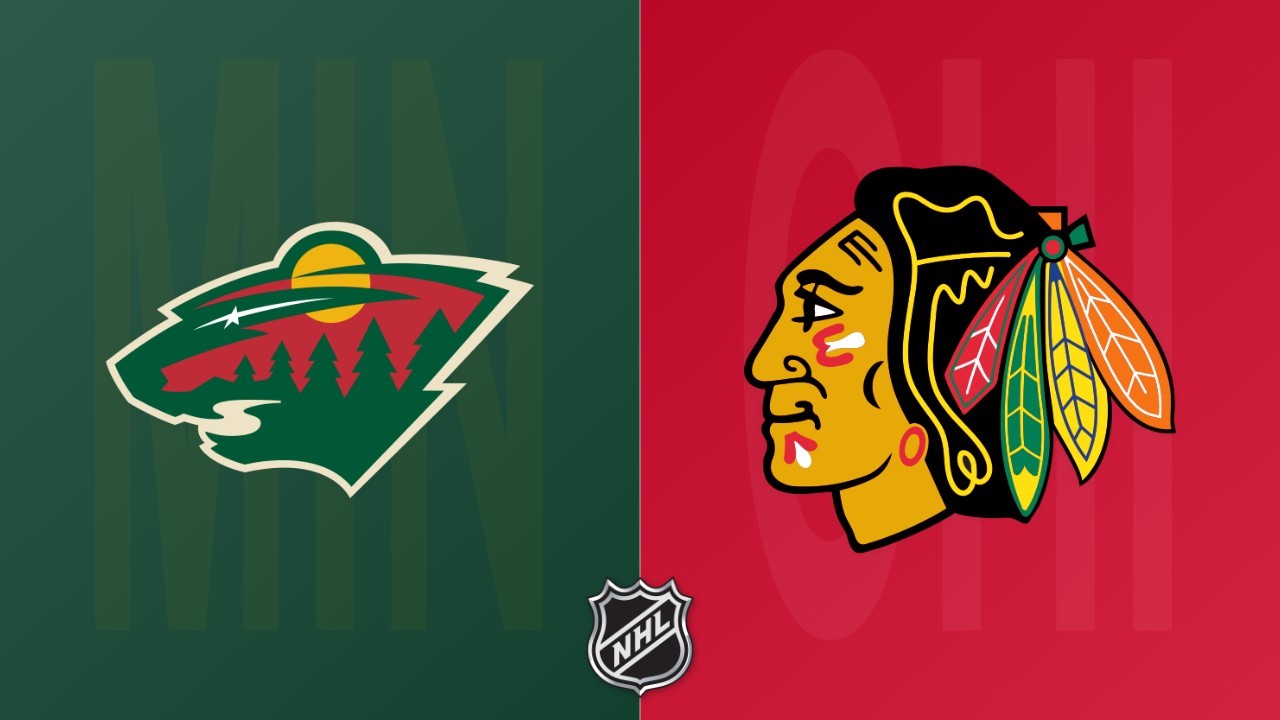Chicago Blackhawks vs Minnesota Wild poster Chicago Blackhawks vs Minnesota Wild poster
