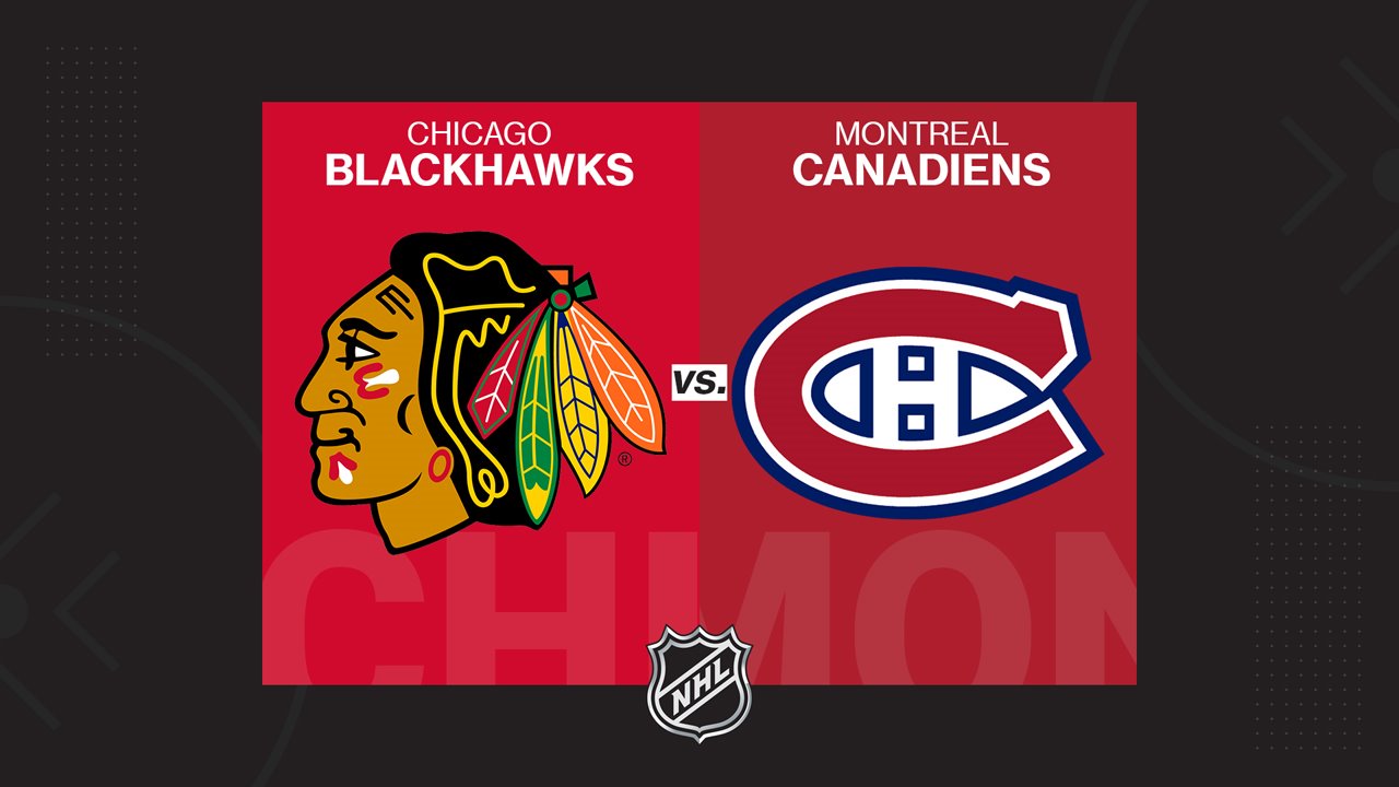 Chicago Blackhawks vs Montreal Canadiens poster Chicago Blackhawks vs Montreal Canadiens poster