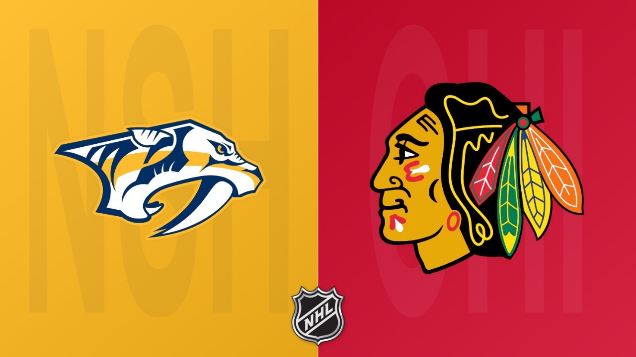 Chicago Blackhawks vs Nashville Predators poster Chicago Blackhawks vs Nashville Predators poster