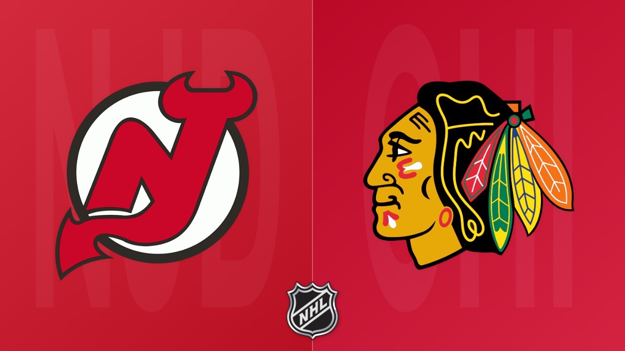 Chicago Blackhawks vs New Jersey Devils poster