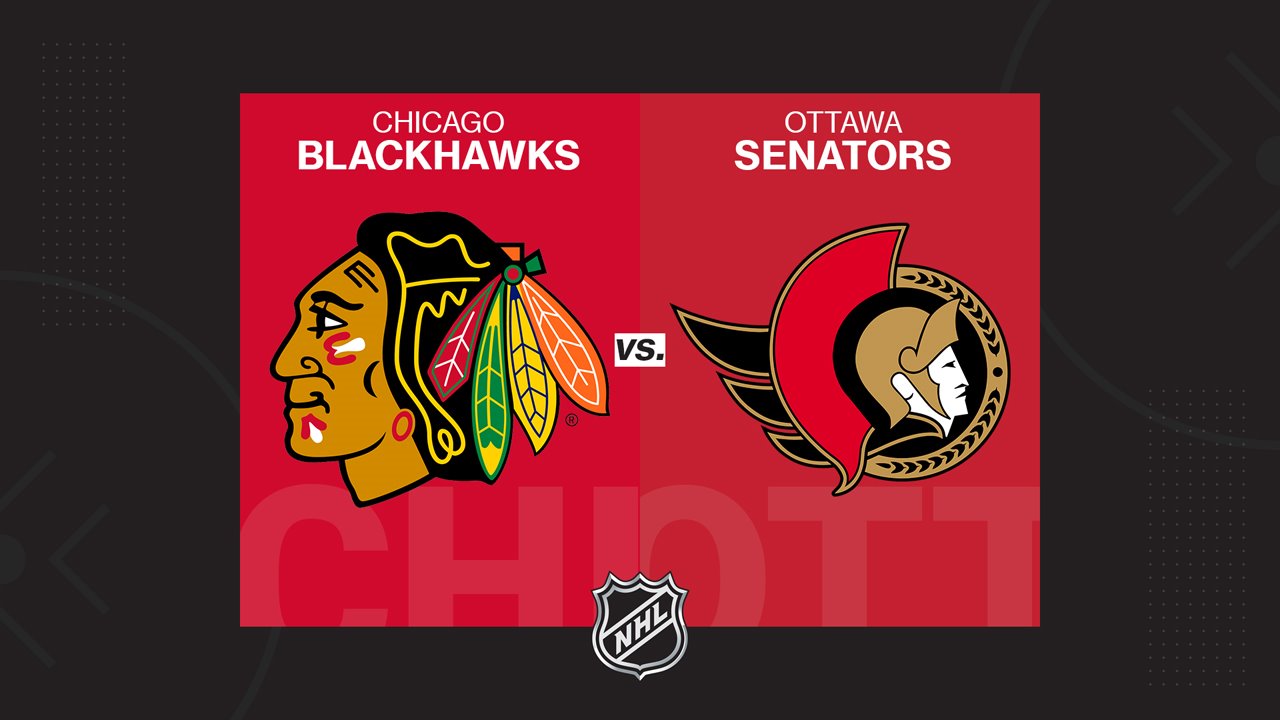 Chicago Blackhawks vs Ottawa Senators poster
