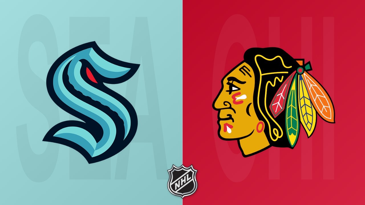 Chicago Blackhawks vs Seattle Kraken poster