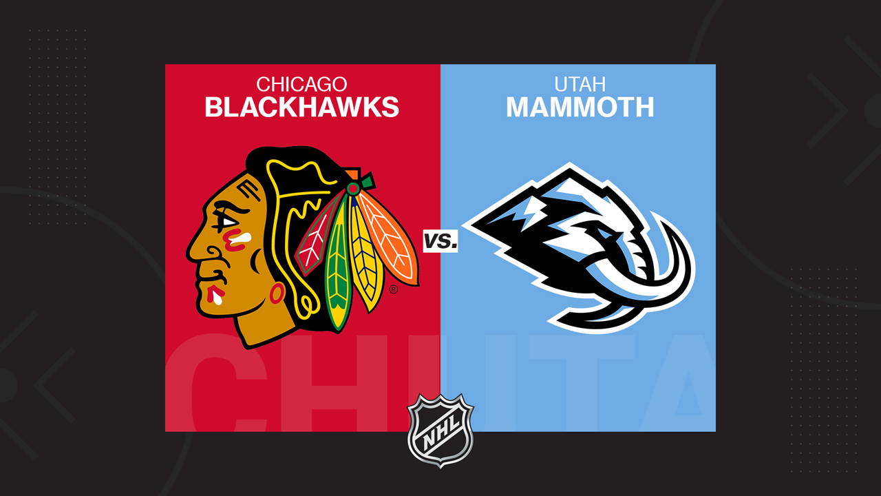 Chicago Blackhawks vs Utah Mammoth poster Chicago Blackhawks vs Utah Mammoth poster