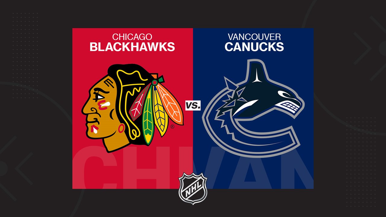 Chicago Blackhawks vs Vancouver Canucks poster