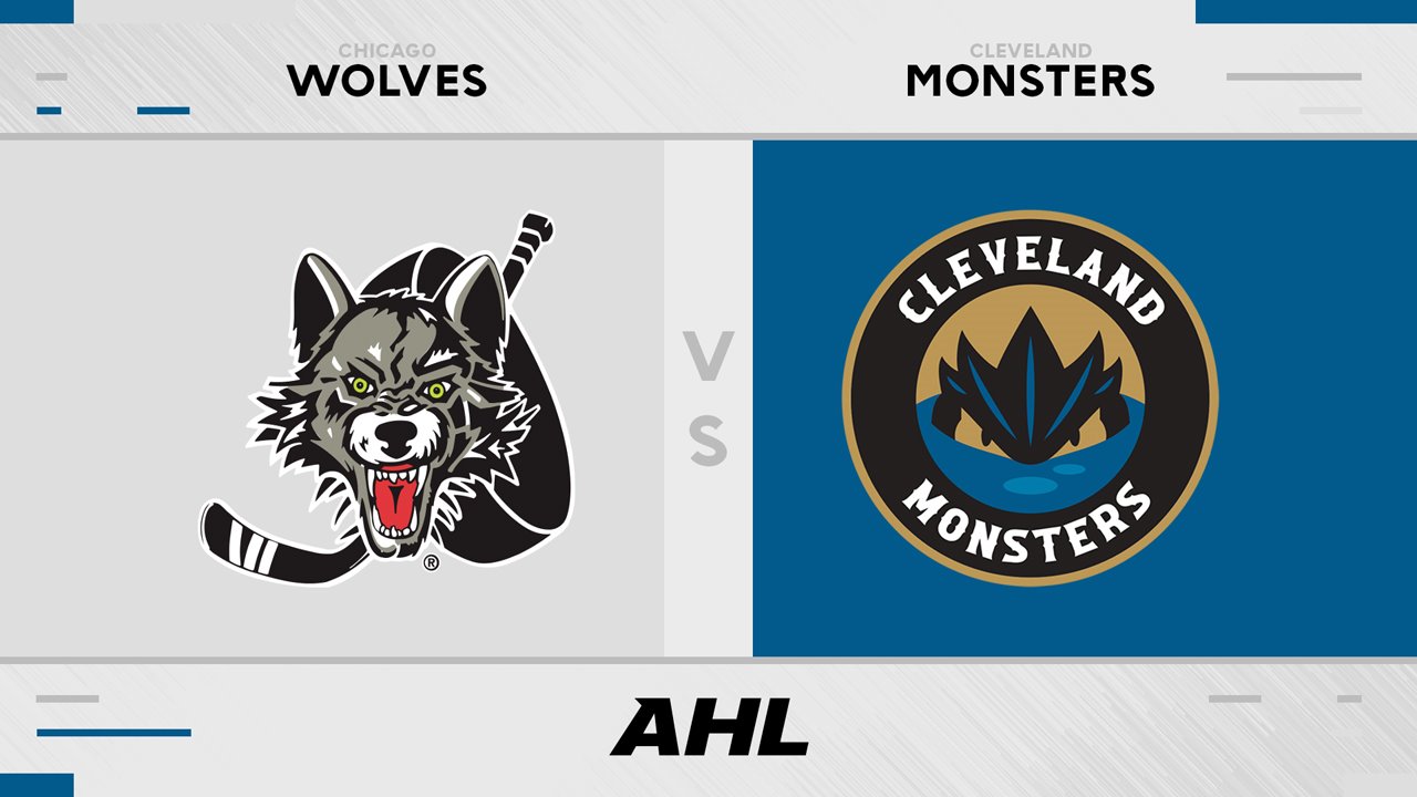 Chicago Wolves vs Cleveland Monsters poster Chicago Wolves vs Cleveland Monsters poster