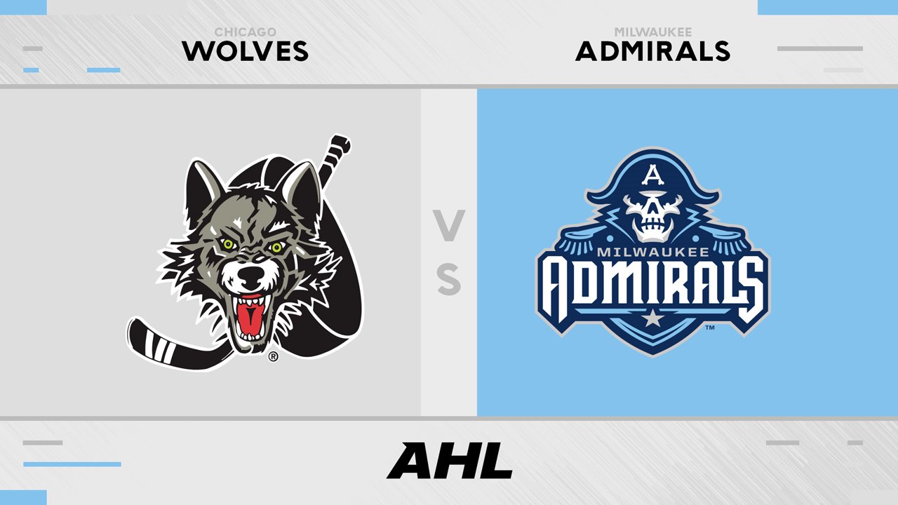 Chicago Wolves vs Milwaukee Admirals poster Chicago Wolves vs Milwaukee Admirals poster