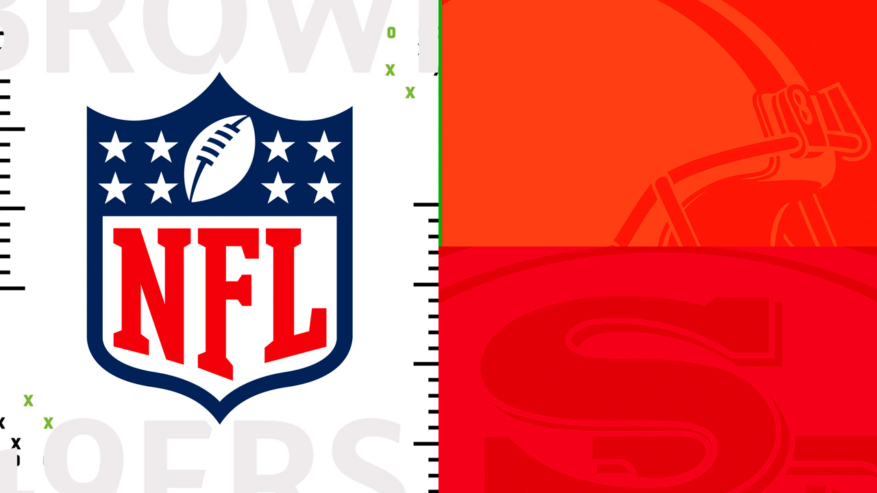Cleveland Browns vs San Francisco 49ers poster