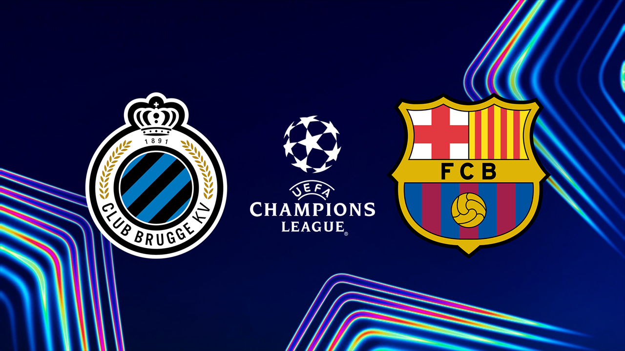 Club Brugge vs Barcelona poster