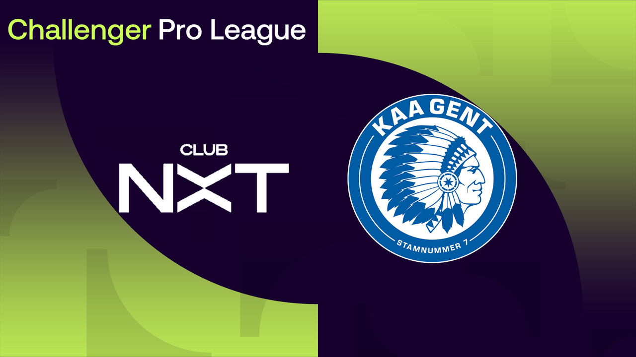 Club NXT vs Jong Gent poster Club NXT vs Jong Gent poster
