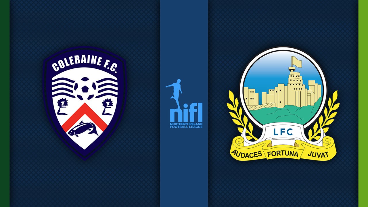 Coleraine vs Linfield poster