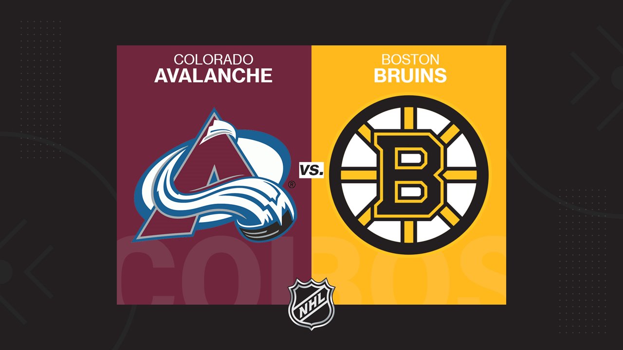 Colorado Avalanche vs Boston Bruins poster