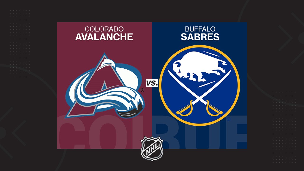 Colorado Avalanche vs Buffalo Sabres poster Colorado Avalanche vs Buffalo Sabres poster
