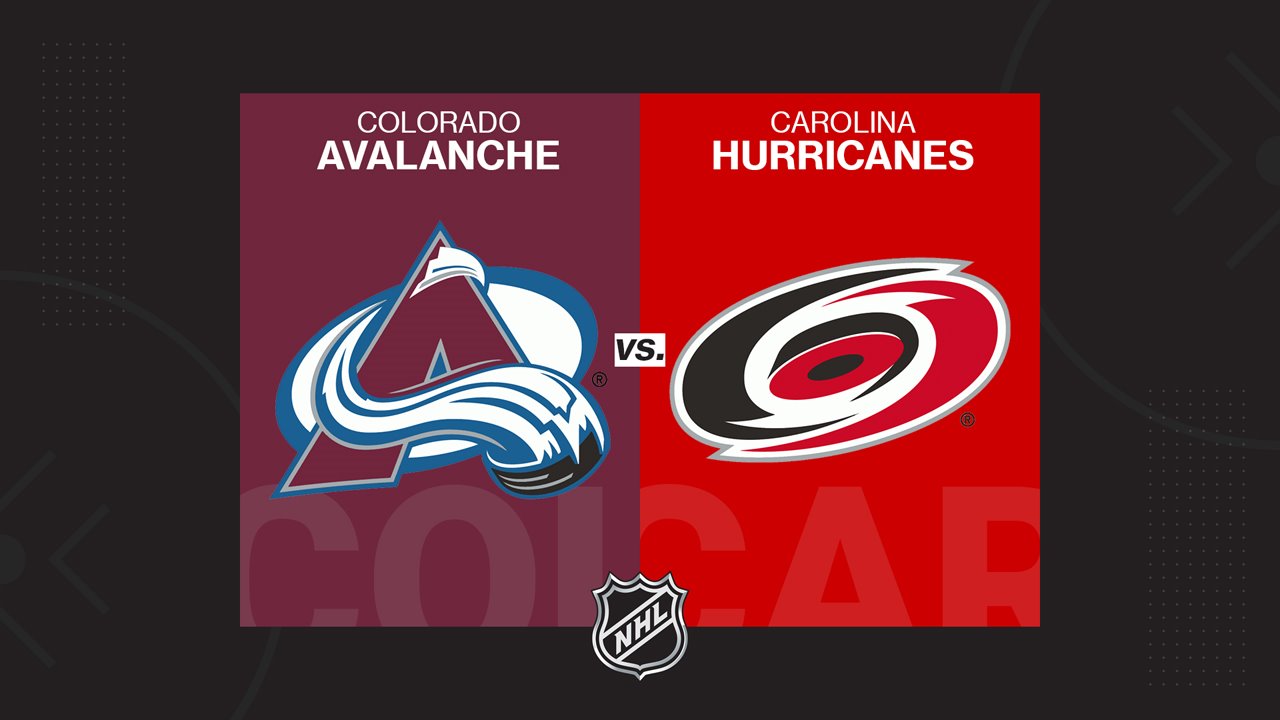 Colorado Avalanche vs Carolina Hurricanes poster