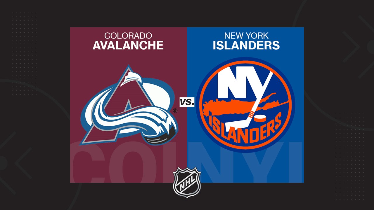 Colorado Avalanche vs New York Islanders poster Colorado Avalanche vs New York Islanders poster