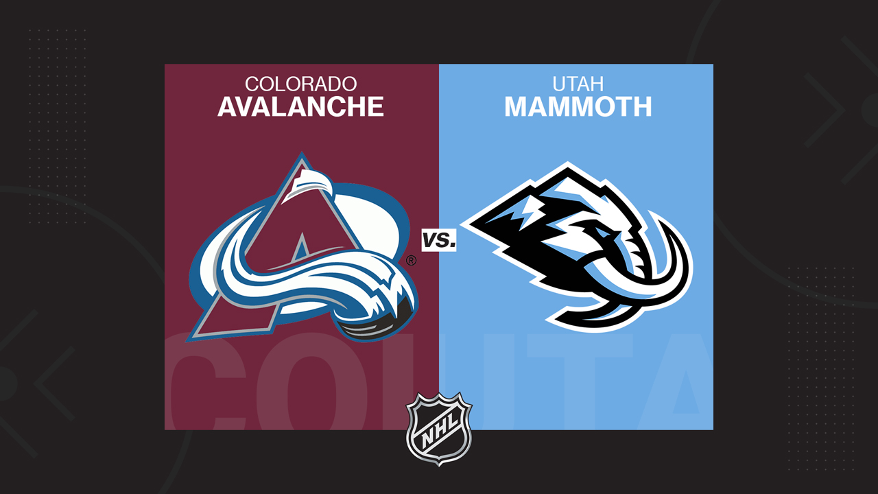Colorado Avalanche vs Utah Mammoth poster