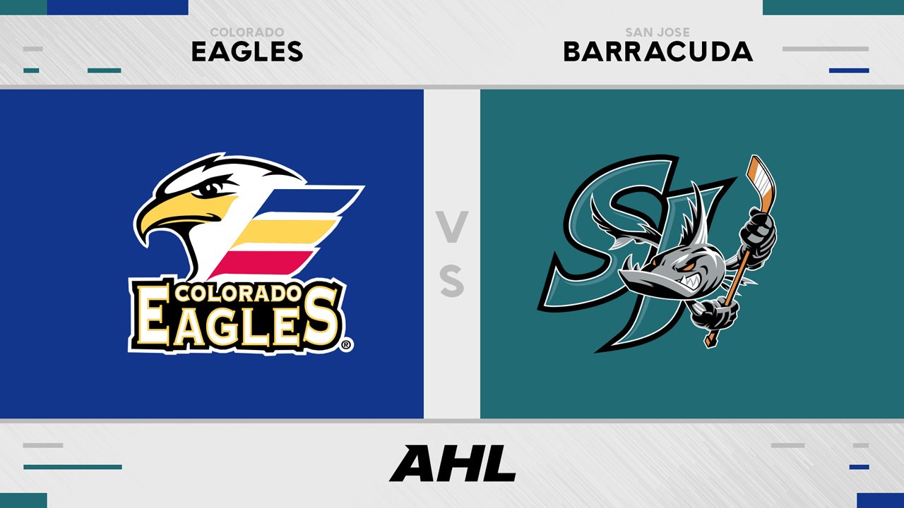 Colorado Eagles vs San Jose Barracuda poster Colorado Eagles vs San Jose Barracuda poster
