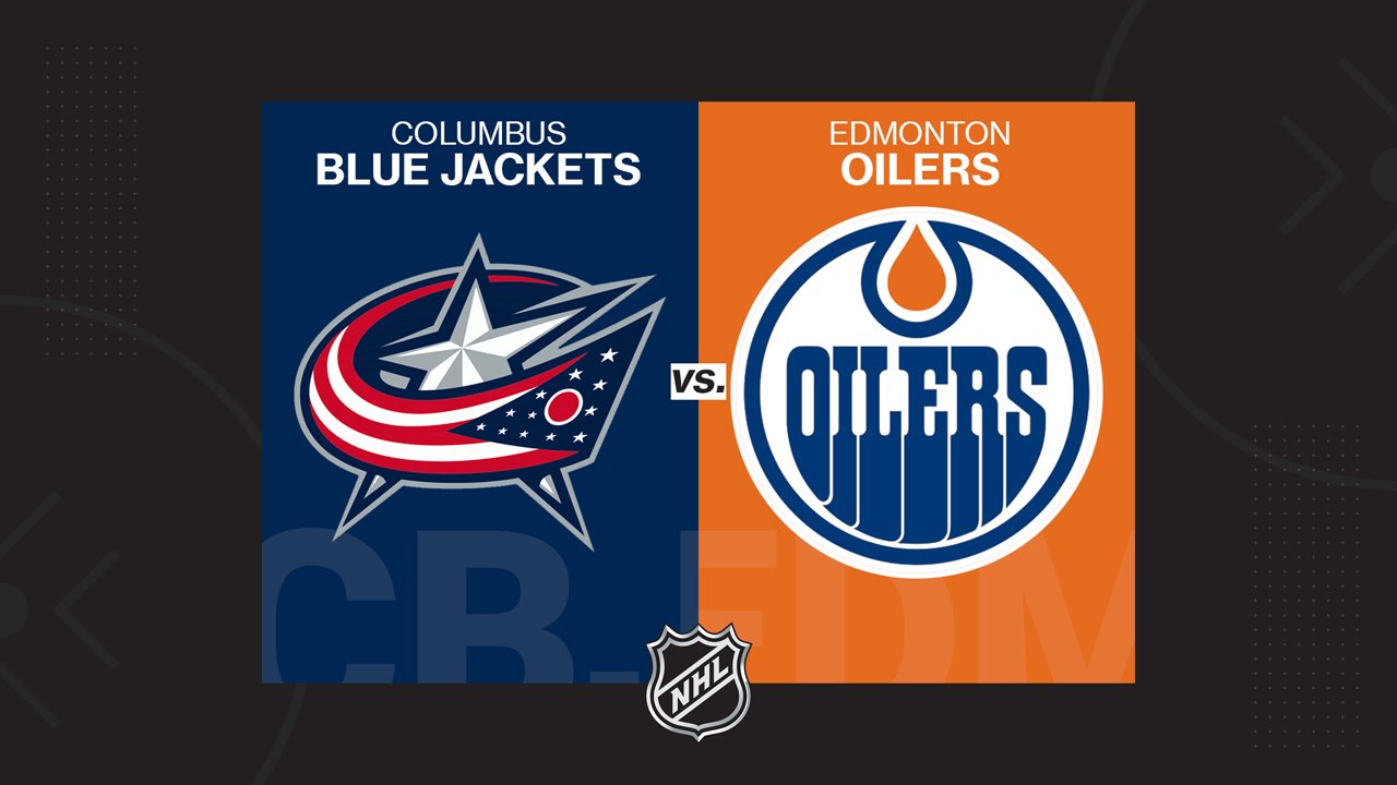Columbus Blue Jackets vs Edmonton Oilers poster Columbus Blue Jackets vs Edmonton Oilers poster
