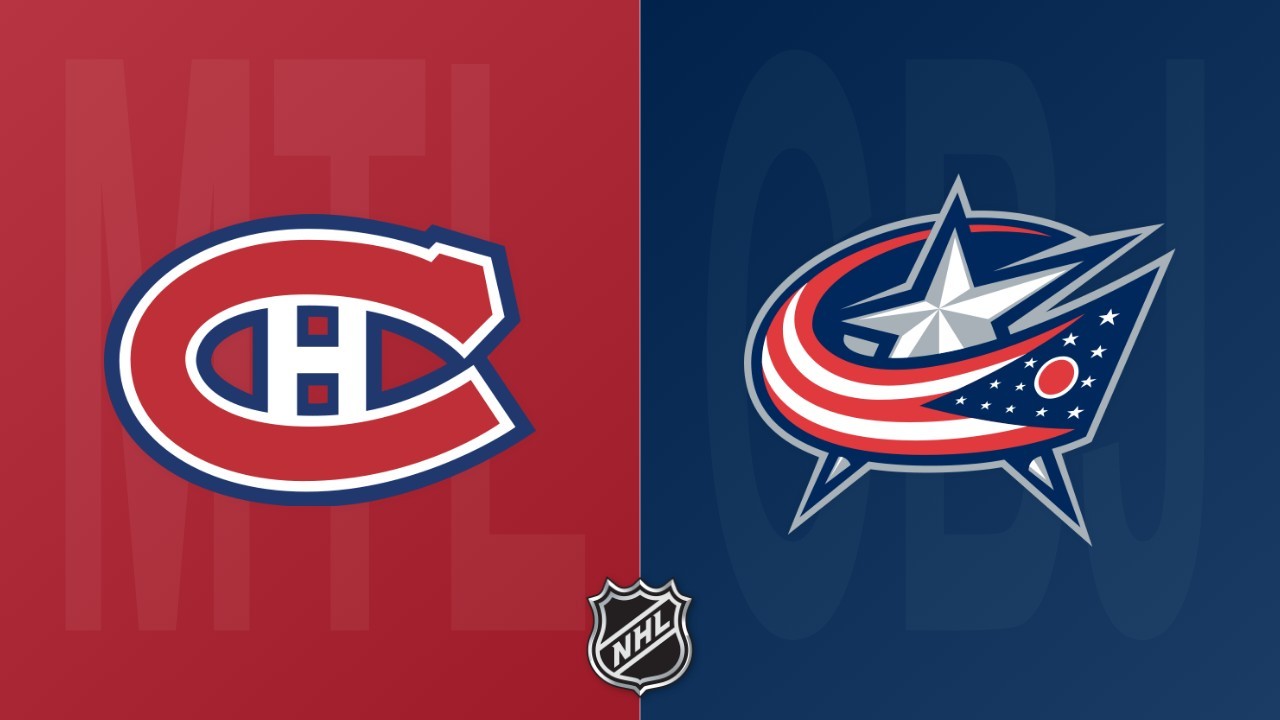Columbus Blue Jackets vs Montreal Canadiens poster Columbus Blue Jackets vs Montreal Canadiens poster