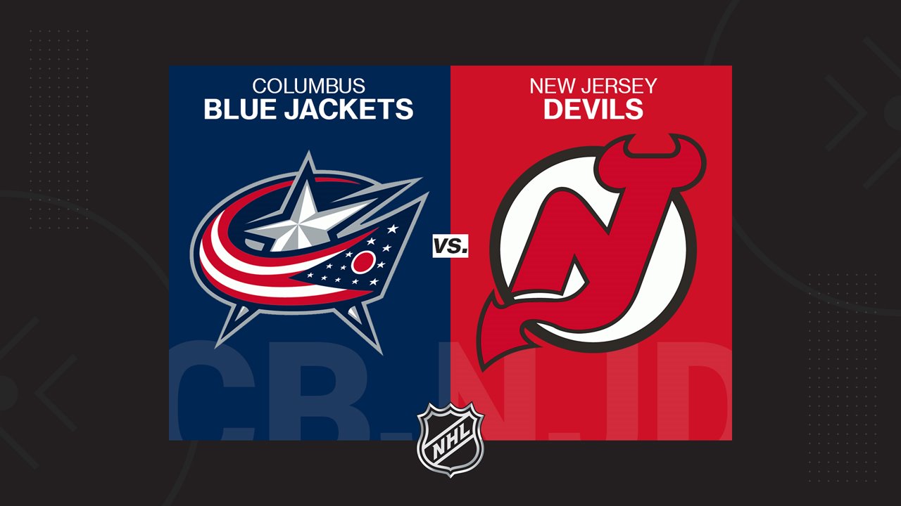 Columbus Blue Jackets vs New Jersey Devils poster
