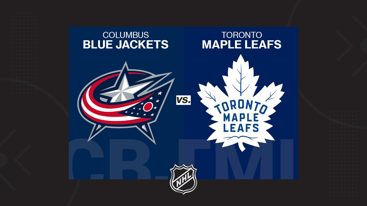 Columbus Blue Jackets vs Toronto Maple Leafs poster