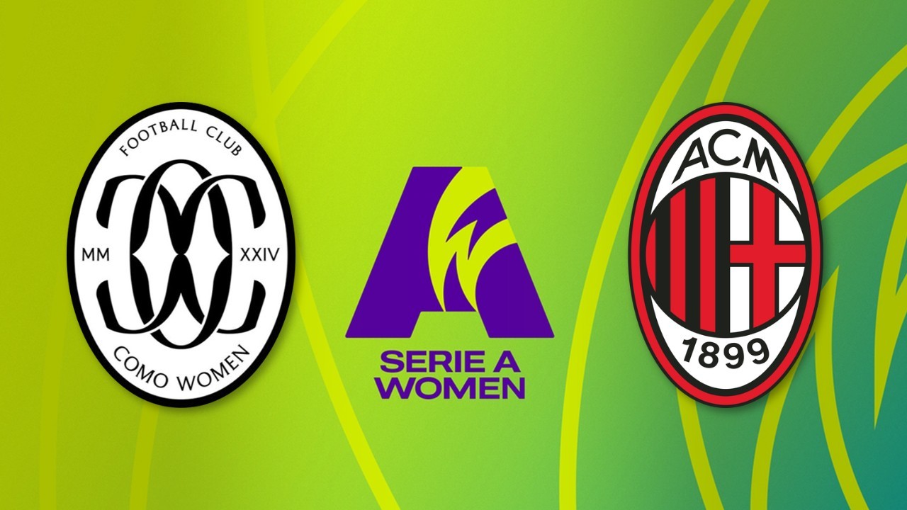 Como Women vs AC Milan Women poster Como Women vs AC Milan Women poster