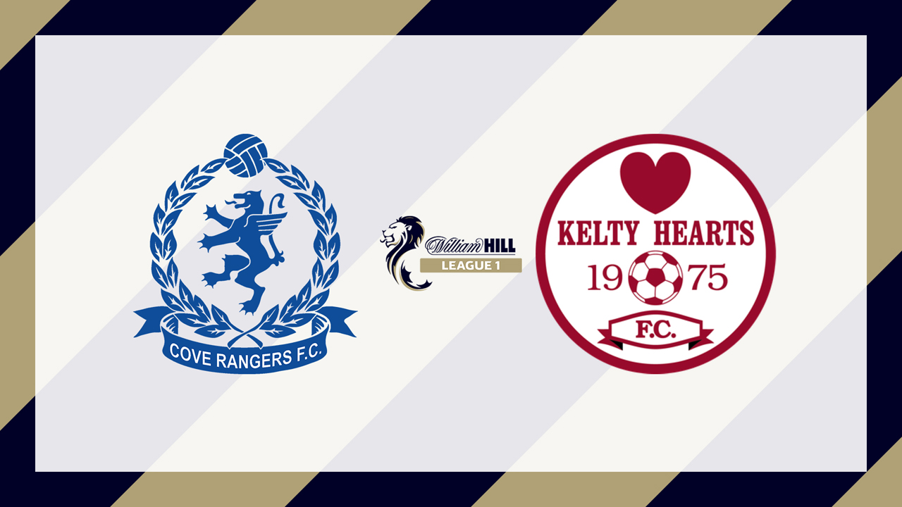 Cove Rangers vs Kelty Hearts poster Cove Rangers vs Kelty Hearts poster