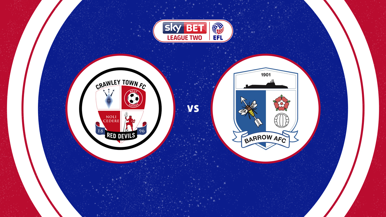 Crawley Town vs Barrow poster
