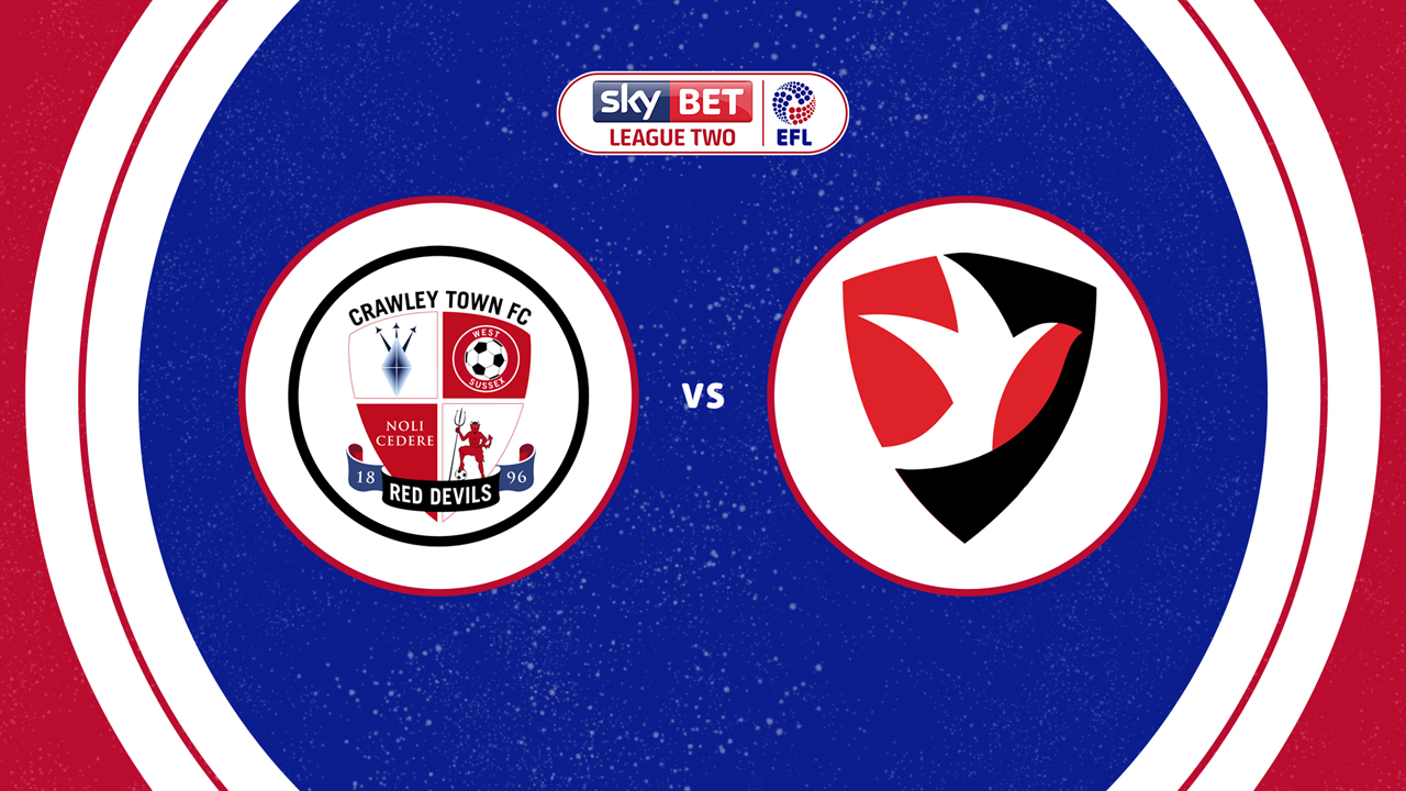 Crawley Town vs Cheltenham Town poster
