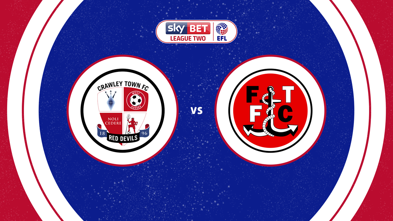 Crawley Town vs Fleetwood Town poster