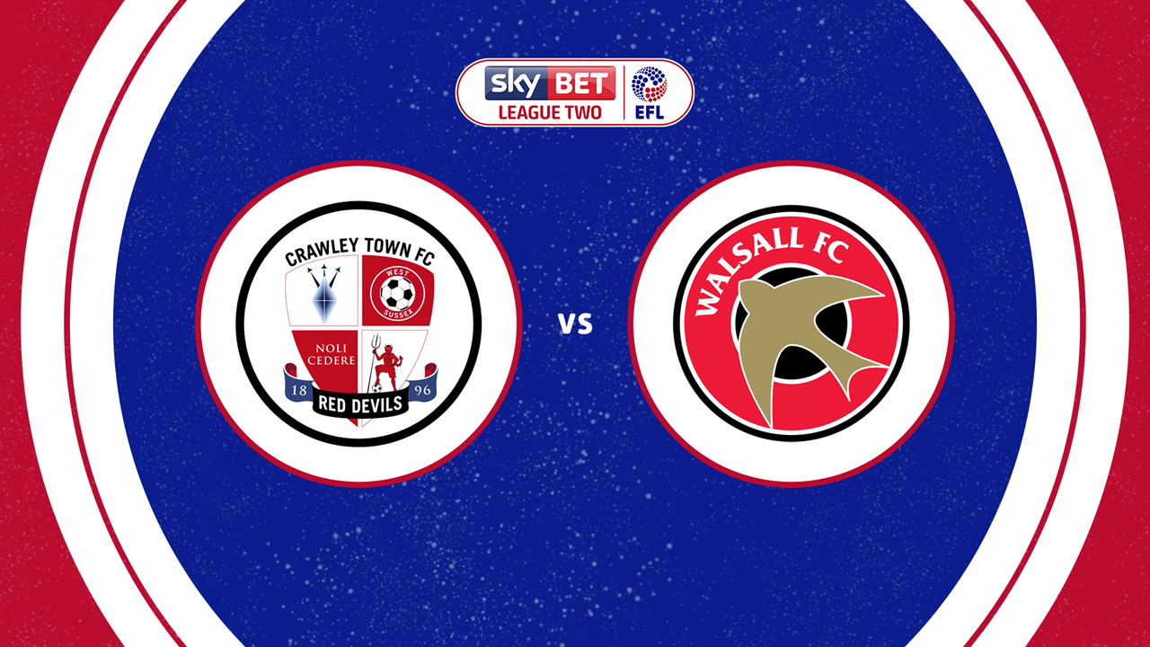 Crawley Town vs Walsall poster