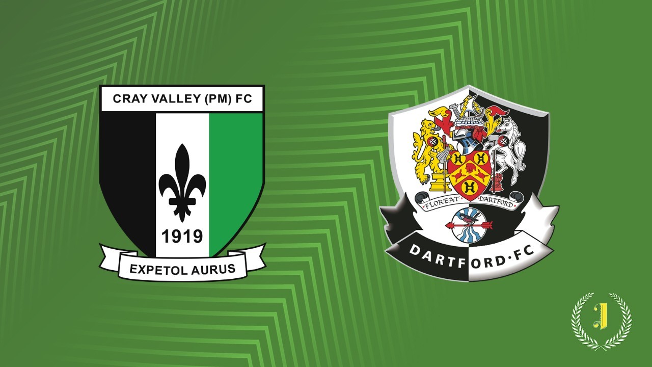 Cray Valley Paper Mills vs Dartford poster Cray Valley Paper Mills vs Dartford poster