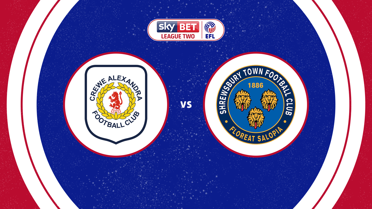 Crewe Alexandra vs Shrewsbury Town poster