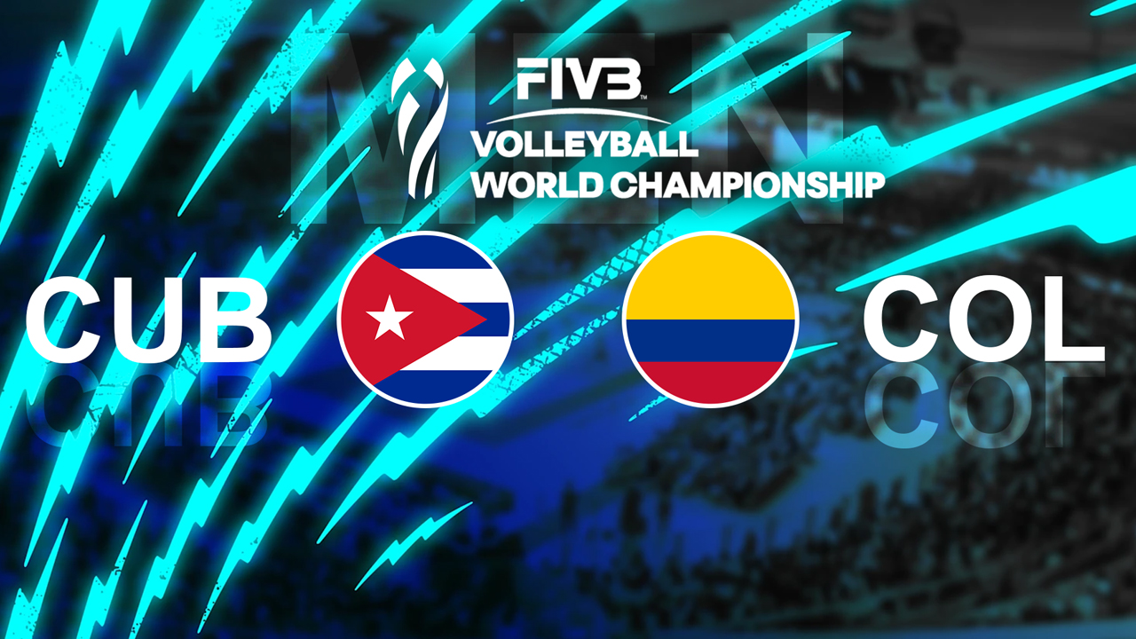 Cuba Volleyball vs Colombia Volleyball poster