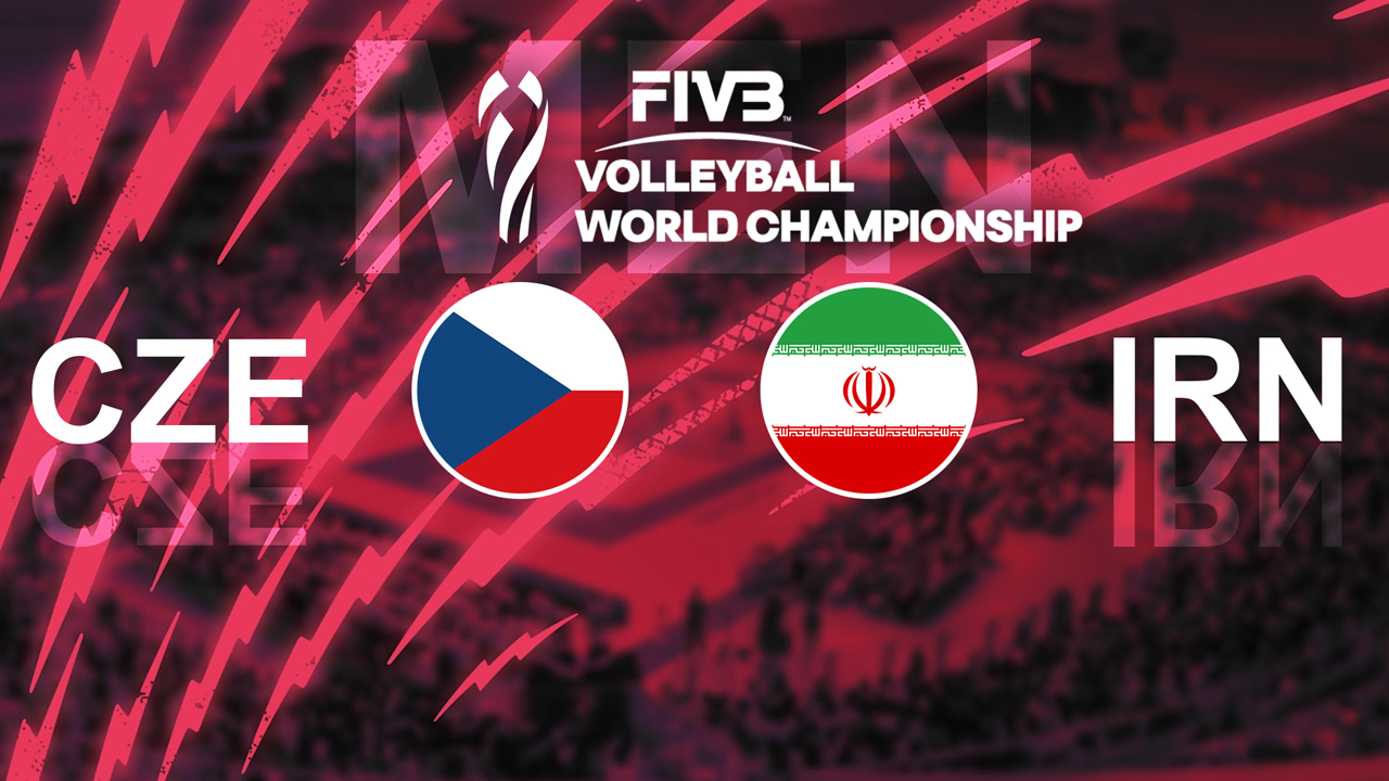 Czech Republic Volleyball vs Iran Volleyball poster