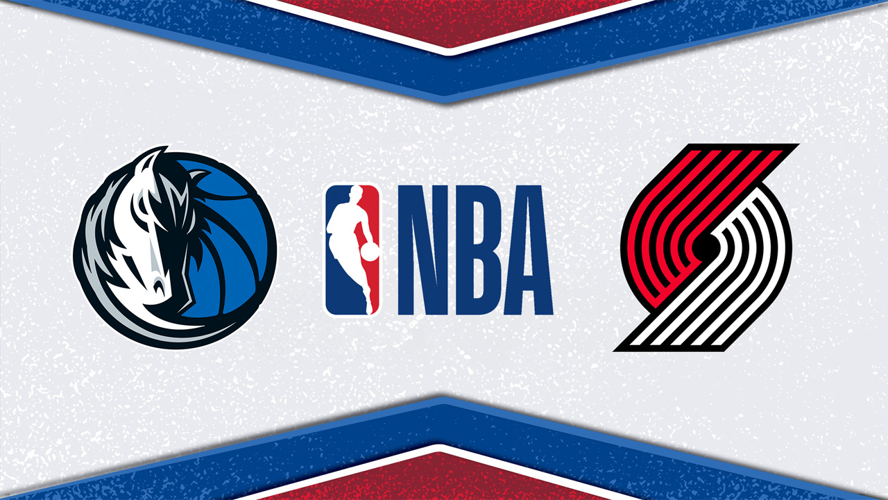 Dallas Mavericks vs Portland Trail Blazers poster Dallas Mavericks vs Portland Trail Blazers poster