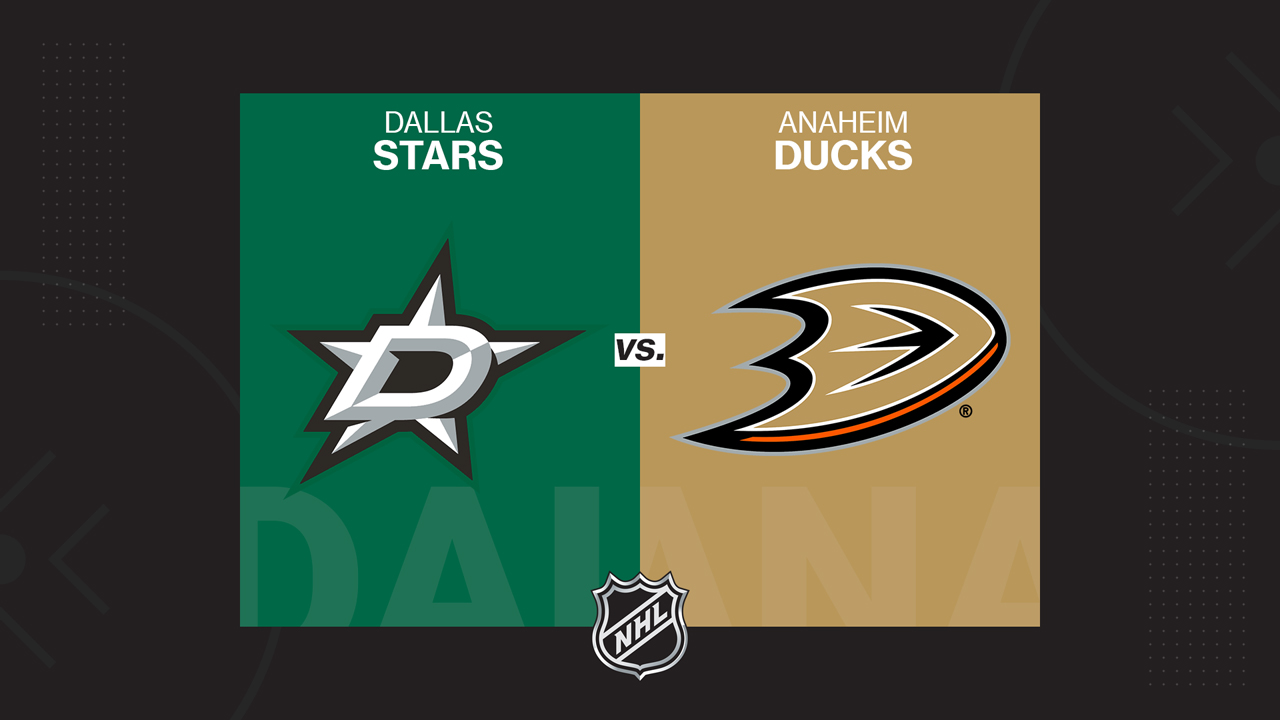 Dallas Stars vs Anaheim Ducks poster