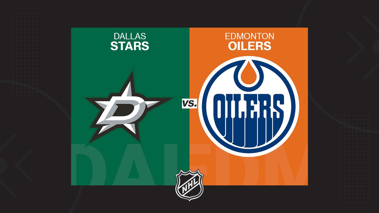 Dallas Stars vs Edmonton Oilers poster