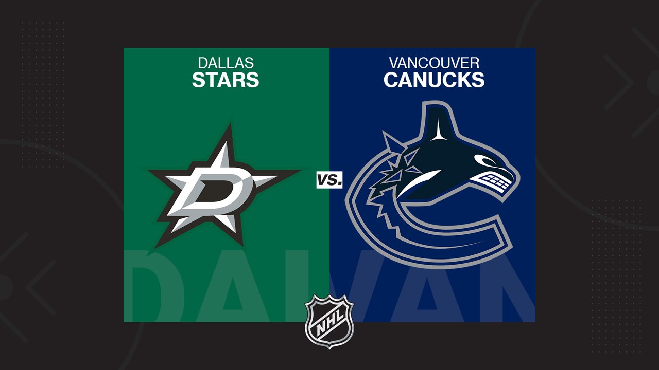 Dallas Stars vs Vancouver Canucks poster