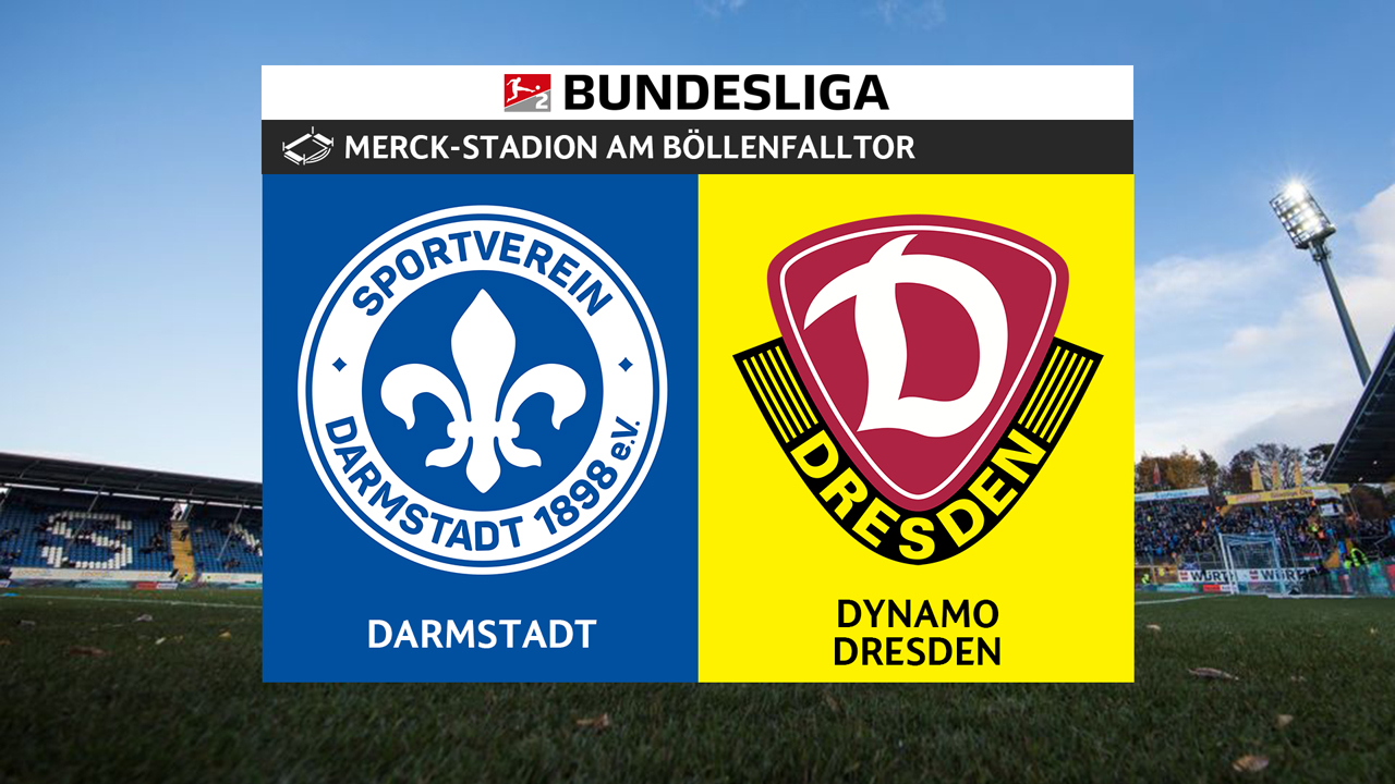 Darmstadt vs Dynamo Dresden poster