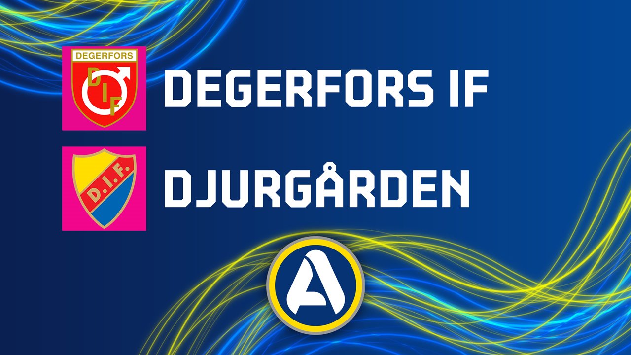 Degerfors vs Djurgaarden poster Degerfors vs Djurgaarden poster