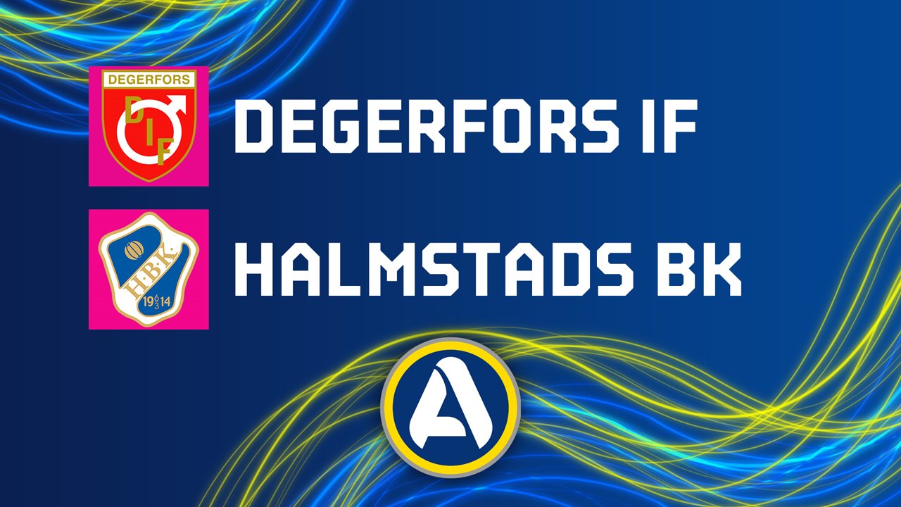 Degerfors vs Halmstad poster