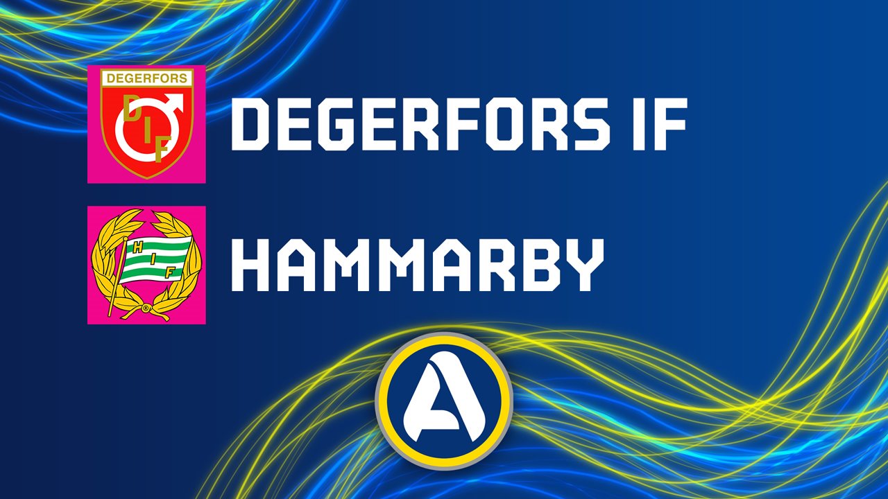Degerfors vs Hammarby poster