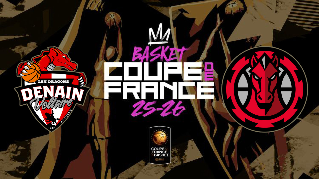 Denain Voltaire Basket vs Mulhouse Basket Agglomération poster