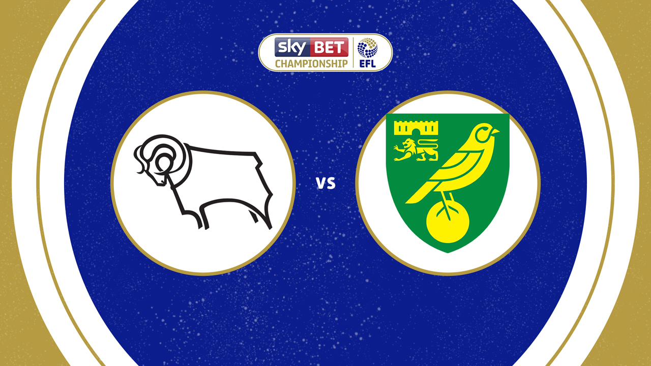 Derby County vs Norwich City poster