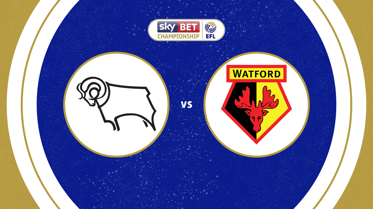 Derby County vs Watford poster