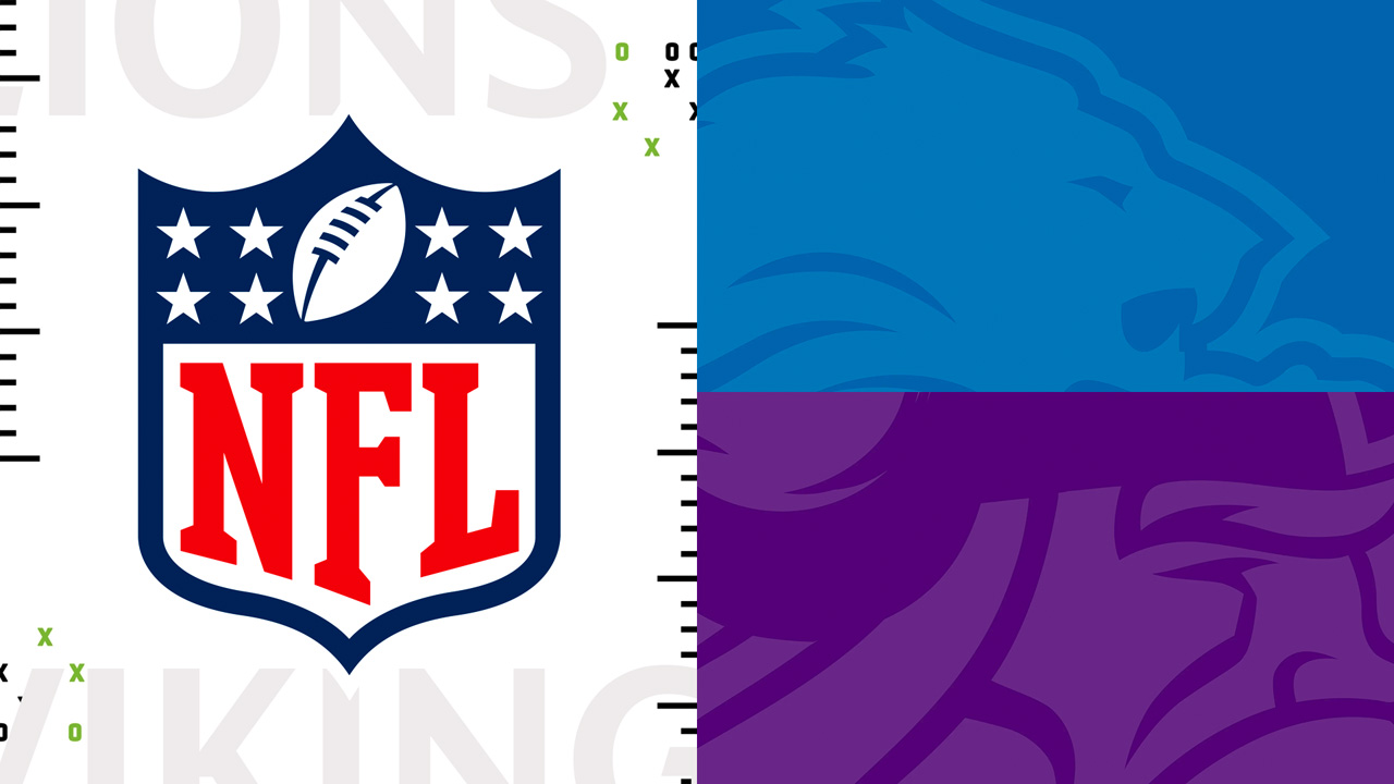 Detroit Lions vs Minnesota Vikings poster