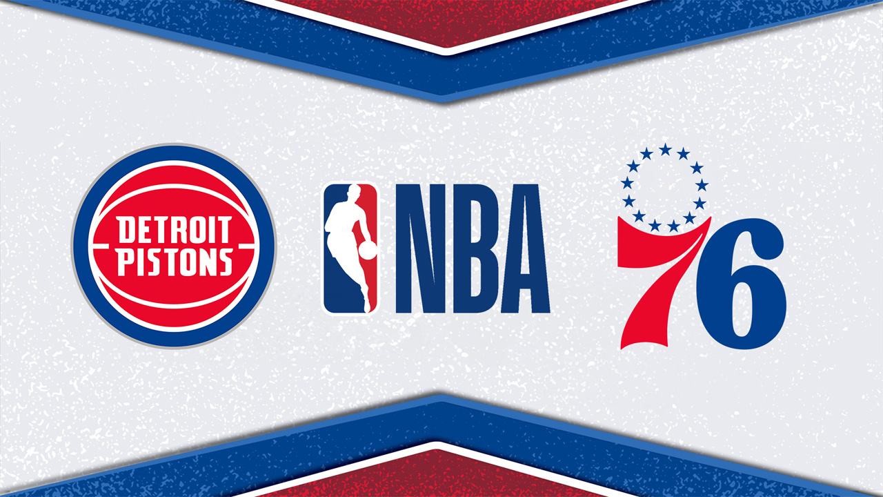 Detroit Pistons vs Philadelphia 76ers poster Detroit Pistons vs Philadelphia 76ers poster